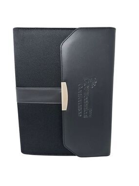 Business Portfolio Organizer Padfolio Black Leatherette Folder A4 Executive